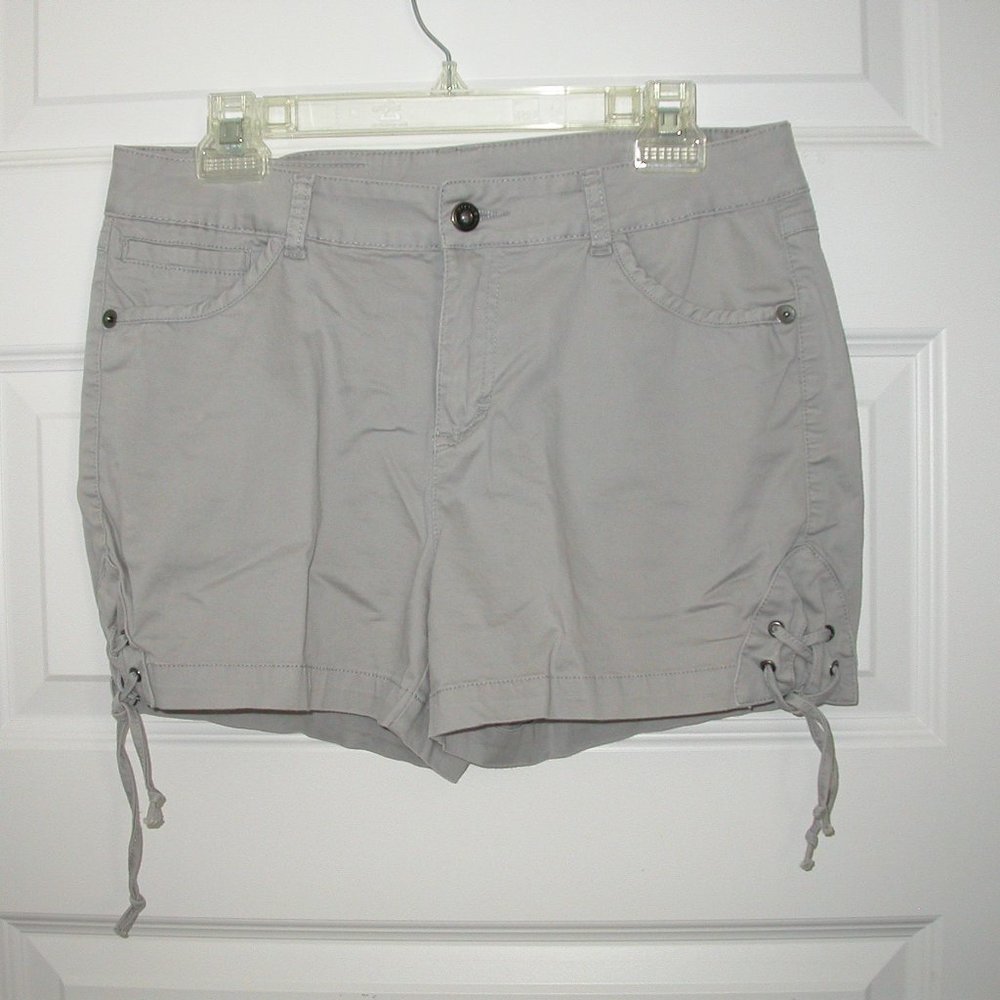 Light Grey Shorts with Laces